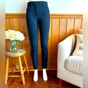 Loft sz 2 Tall navy women’s stretch slacks, long navy dress pants, Sutton Skinny